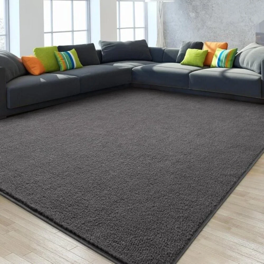 New 5x8 Dark Grey Area Rug, Ultra Soft Memory Foam Carpet for Home & Room Decor